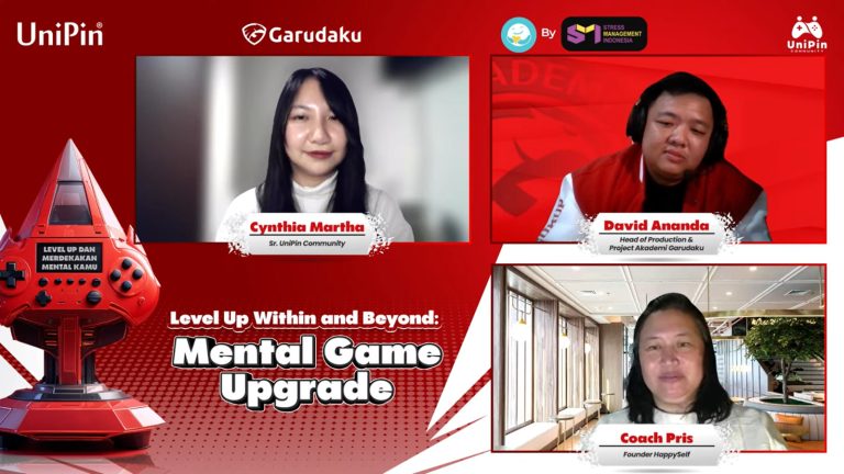 UniPin menutup Agustus dengan webinar yang penuh insight bagi para gamers yang bertajuk “Level Up Within and Beyond: Mental Game Upgrade”