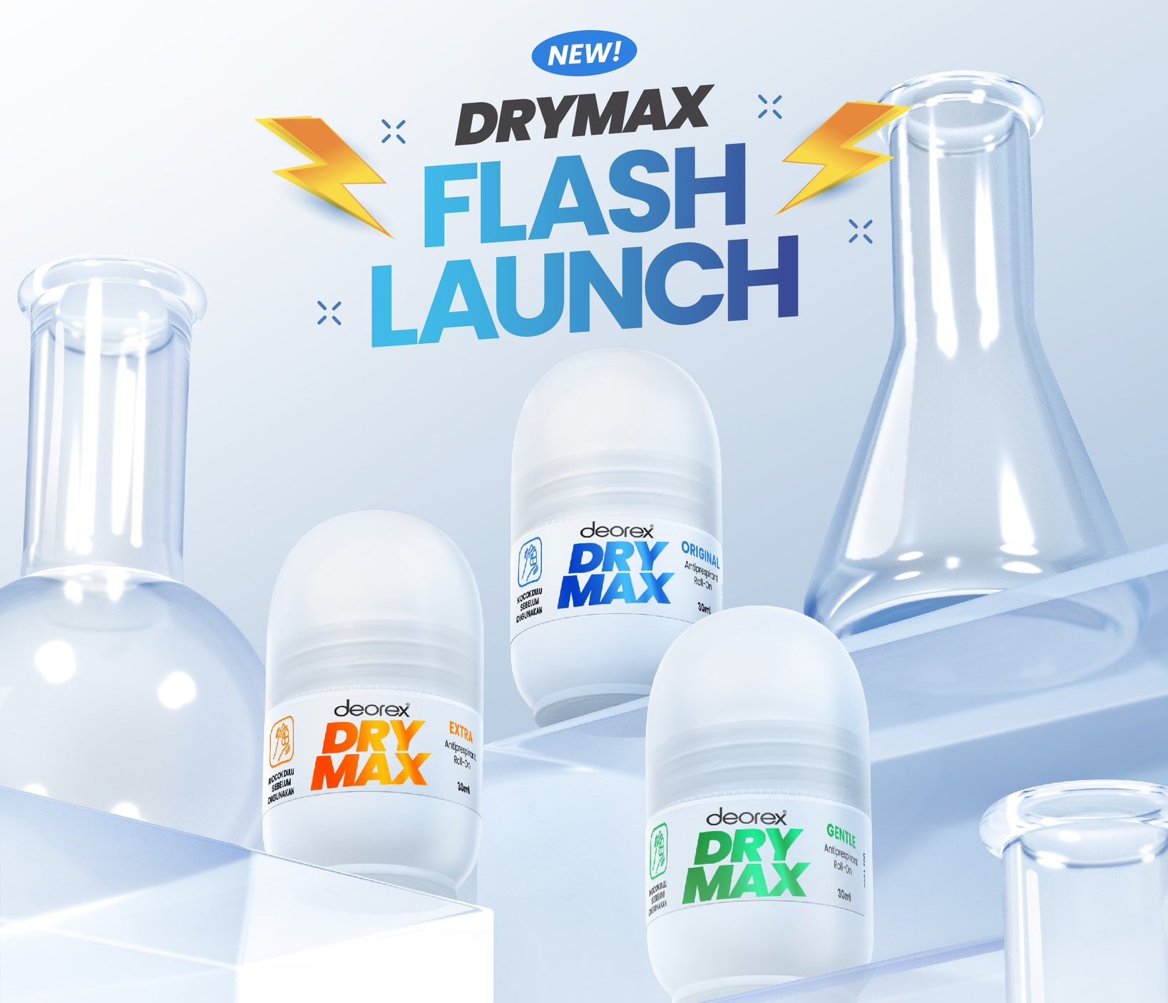 Deorex baru saja meluncurkan inovasi terbarunya, untuk mengatasi bau badan dan keringat berlebih, Deorex DryMax™