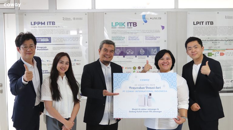 Coway dan ITB Luncurkan Beasiswa untuk Inovator Muda dalam Pengolahan Air di Masa Depan