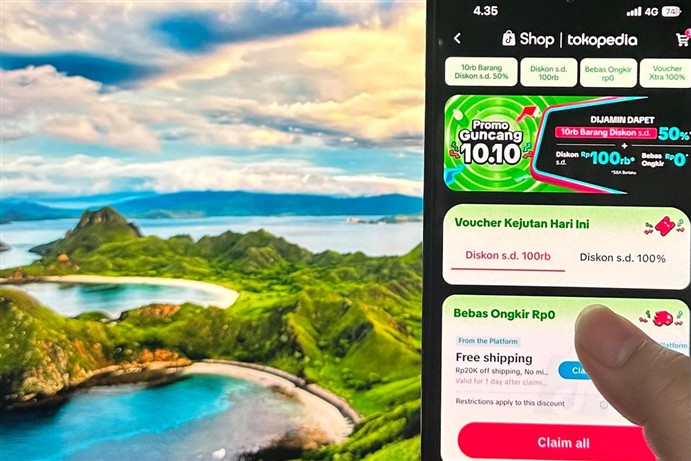 Promo Guncang 10.10 yang digelar pada tanggal kembar setiap bulannya terbukti mendorong peningkatan transaksi di Indonesia bagian Timur