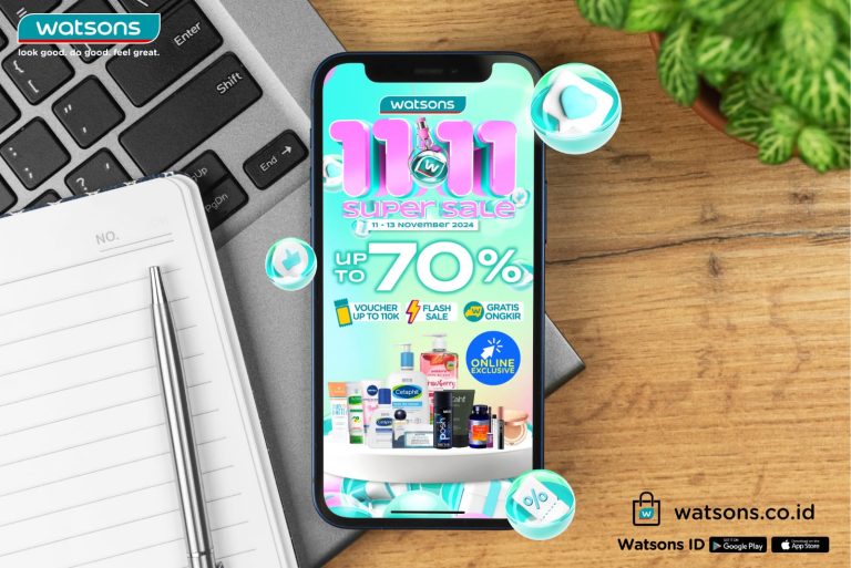 Pesta Belanja Akhir Tahun, Promo Besar-Besaran di Watsons 11.11 Super Sale