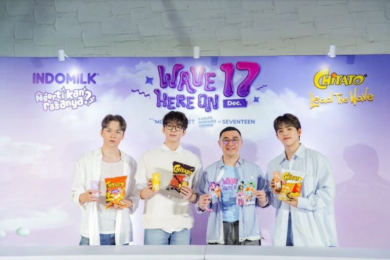 S.Coups, Wonwoo, dan Vernon dari Seventen Hadir dalam Acara Meet and Greet Indomilk & Chitato
