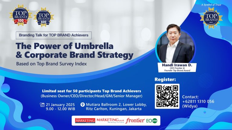 Branding Talk Hadir Kembali dengan Tema The Power of Umbrella & Corporate Brand Strategy! REGISTER NOW!