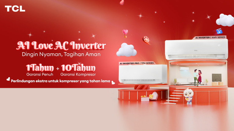 Rayakan Valentine, TCL Inverter AC Berikan Diskon Hingga 50%