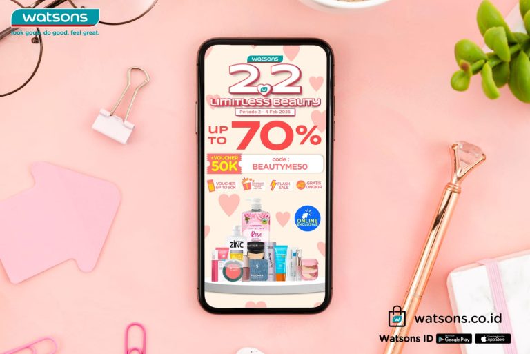 Kejutan Promo Penuh Cinta di Watsons 2.2 Limitless Beauty
