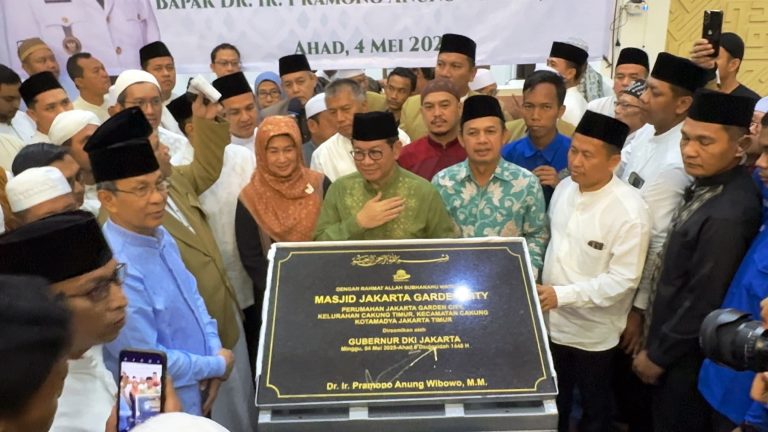 Dorong Pembinaan Umat, Gubernur Jakarta Resmikan Masjid Jakarta Garden City