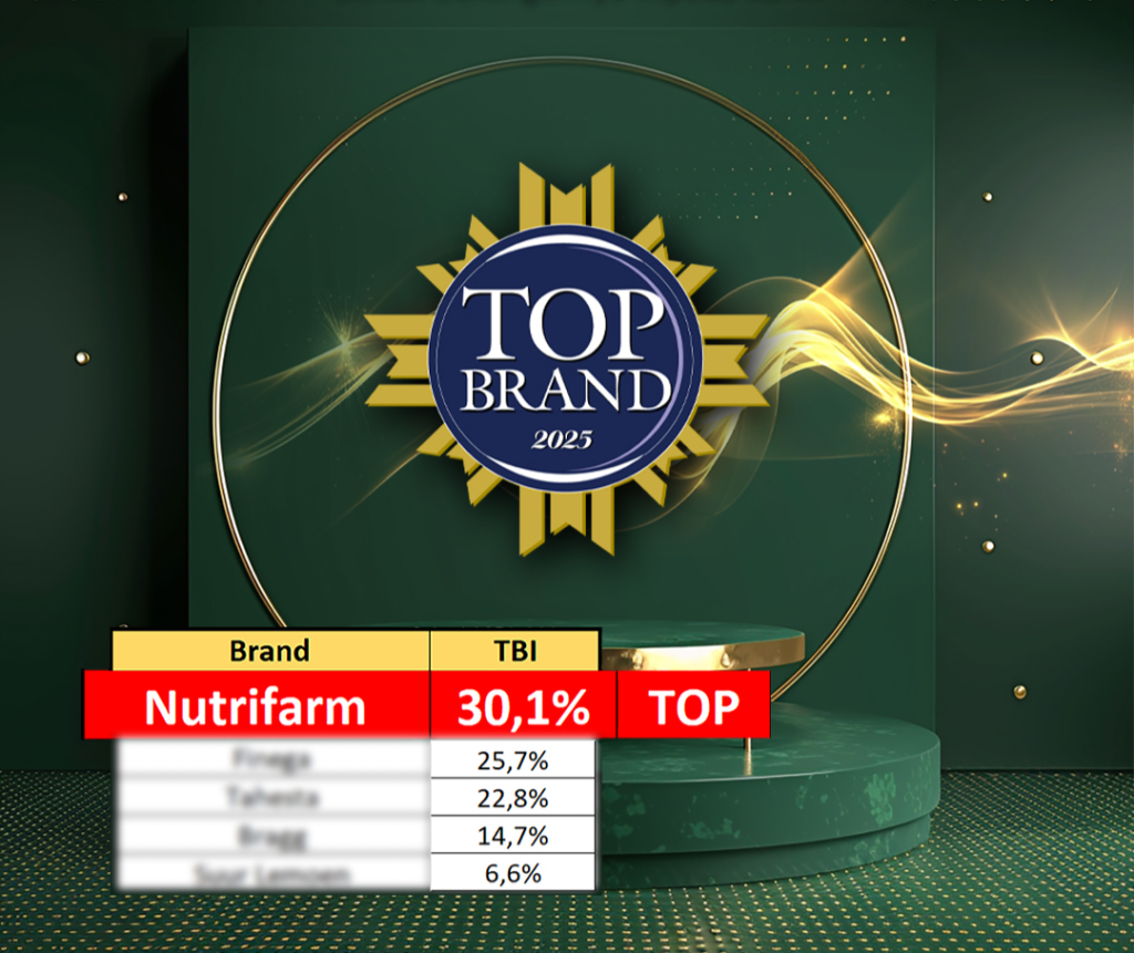 Nutrifarm berhasil meraih TOP Brand Award 2025 dengan TBI sebesar