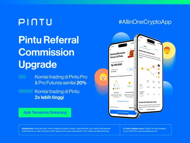 PINTU Lipat Gandakan Komisi Referral untuk Perluas Adopsi Kripto
