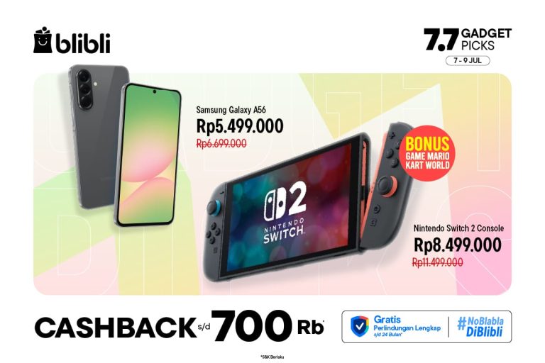 Blibli Double Day 7.7 Beri Gratis Perlindungan Gadget untuk Sekolah & Kuliah