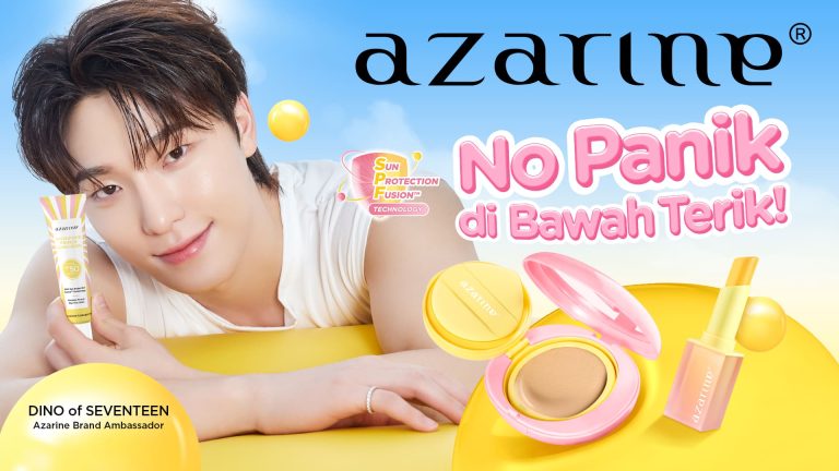 Azarine Kolaborasi dengan Dino SEVENTEEN, Rilis Sun Protection Fusion Series