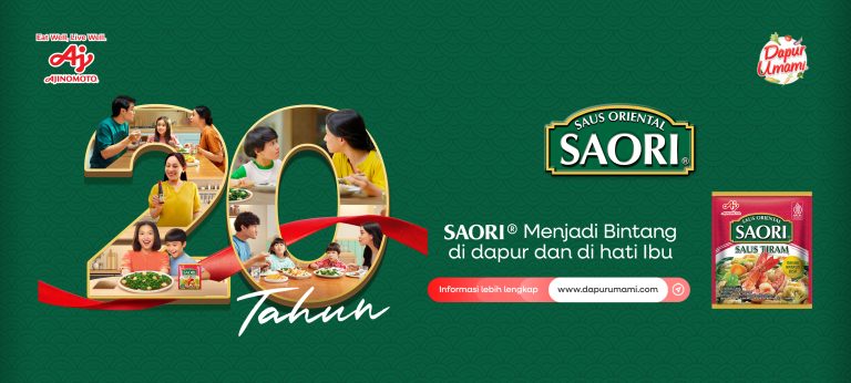 Rayakan Dua Dekade, SAORI® Konsisten Hadirkan Inovasi Rasa di Dapur Keluarga Indonesia