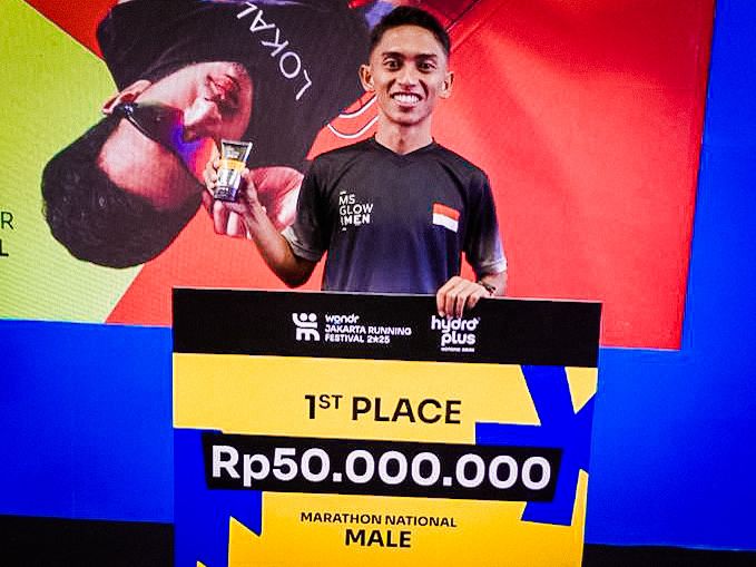Atlet MS Glow For Men Raih Podium Jakarta Running Festival 2025