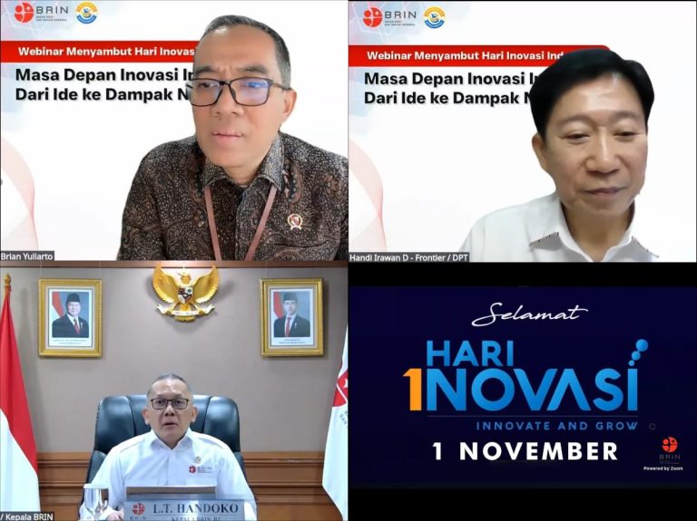 Webinar Hari Inovasi Indonesia, Dorong Kolaborasi untuk Tingkatkan Peringkat Inovasi Indonesia